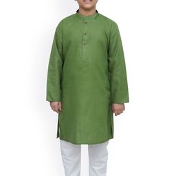 BAESD Boys Mandarin Collar Long Sleeves Straight Kurta-image-15