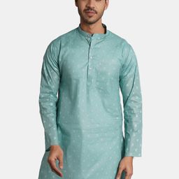 Wintage Geometric Printed Mandarin Collar Pure Cotton Kurta-picture-19