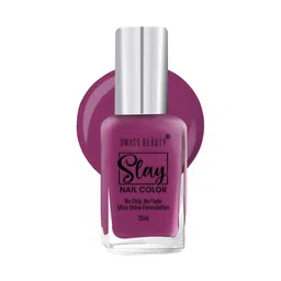 SWISS BEAUTY Slay Ultra Shine Formulation Nail Colour 13ml - Deep Pink 69-57