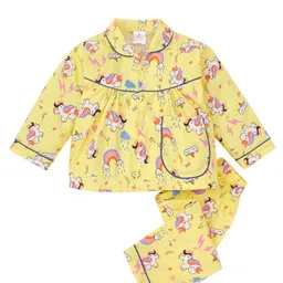 Babywish Kids Conversational Printed Pure Cotton Night Suit BUSSCTFS-22141-image-75