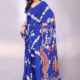 FABMORA Floral Leheriya Saree-image-87
