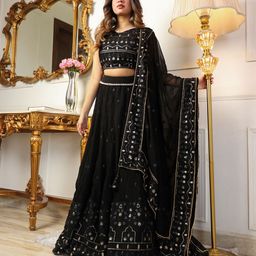 Virah Fashion Embroidered Sequinned Ready to Wear Lehenga & Blouse With Dupatta-picture-16