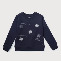 Gini and Jony Girls Conversational Printed Cotton Sweatshirt-image-69