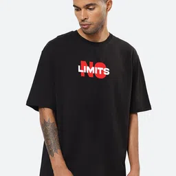 Mad Over Print Typography Printed Oversized Cotton T-Shirt-image-73