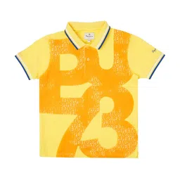 Pepe Jeans Boys Typography Printed Polo Collar Pure Cotton T-shirt-picture-44
