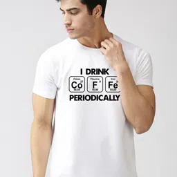 EPPE Men White Typography Printed Applique Slim Fit T-shirt-image-98
