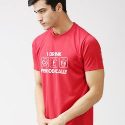 EPPE Men Red Typography Printed Slim Fit T-shirt-image-78