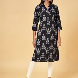 RANGMANCH BY PANTALOONS Floral Printed Straight Kurta-image-62
