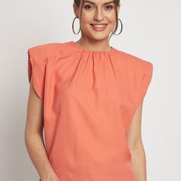 Eleena Round Neck Extended Sleeve Casual Top-image-50