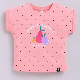 Ginie Girls Polka Dot Printed Extended Sleeves Top-image-39