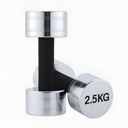 ADRENEX Set Of 2 Round Fixed Weight Dumbbell - 2.5 kg Each-26