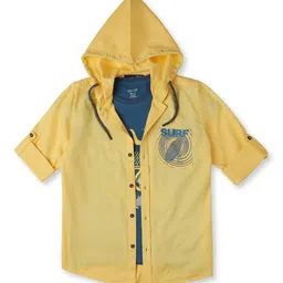 CAVIO Boys Comfort Hood Graphic Printed Cotton Casual Shirt-image-47