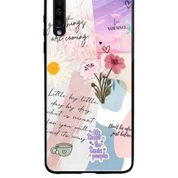 QRIOH Floral Printed Samsung Galaxy A70 Back Case Mobile Accessories-picture-48