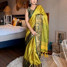 WINKLECART Woven Design Zari Saree-56