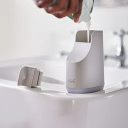 Joseph Joseph Beige & White Solid Polypropylene Soap Dispenser-4
