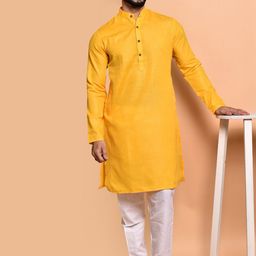 PRINTCULTR Men Regular Pure Cotton Kurta with Trousers-image-13