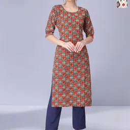 HERE&NOW Women Pack Of 2 Floral Printed Daily Straight Kurtas-image-93