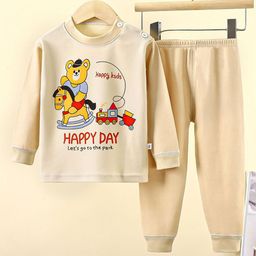 Bold N Elegant Unisex Kids Printed T-shirt with Pyjamas-43