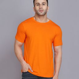 WOOSTRO Men Pack Of 2 Solid Round Neck Cotton Slim Fit T-shirts-image-76