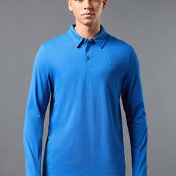 Technosport Men Polo Collar Antimicrobial Slim Fit T-shirt-picture-16