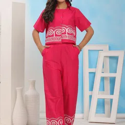 Aaysa Kurti Embroidered Pure Cotton Shirt With Trousers-picture-31