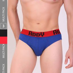 T.T. Men Pack Of 3 Addy Mid-Rise Combed Cotton Basic Briefs-18