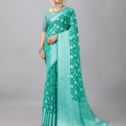 NIRMAL CREATION Woven Design Zari Saree-image-47