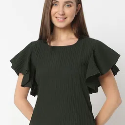 Smarty Pants Women Flutter Sleeve Ruffles Top-image-24