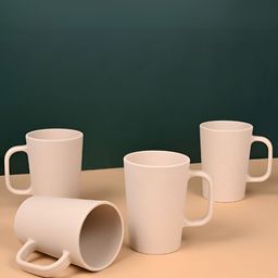 eha Off White Textured Matte Mugs Set of Cups and Mugs-92