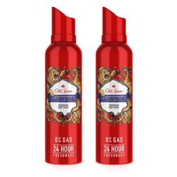 Old Spice Men Set of 2 Lionpride 0% Gas 24 Hour Freshness Deodorant Spray - 140 ml each-5