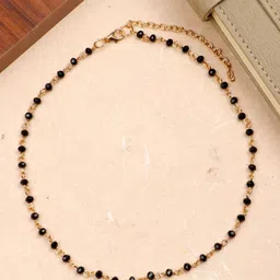 Crunchy Fashion Gold-Plated Choker Necklace-image-0