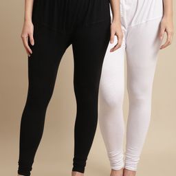 KEX Pack Of 2 Churidar Length Leggings-image-53