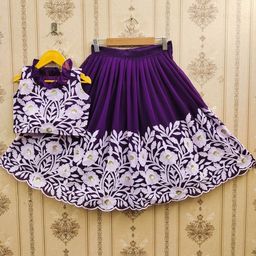 BAESD Girls Embroidered Thread Work Ready to Wear Lehenga & Choli-picture-15
