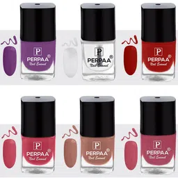 PERPAA Set of 6 Trendy Quick-Drying & Long Lasting Gel Nail Enamel - 5 ml each-picture-37