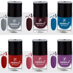 PERPAA Set of 6 Trendy Quick-Drying & Long Lasting Gel Nail Enamel - 5 ml each-picture-54