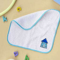 Fabindia White & Blue 350 GSM Cotton Face Towel-image-11
