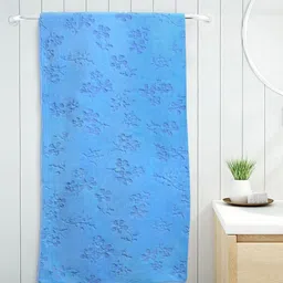 FABINALIV Blue 1 Cotton 400 GSM Bath Towel-image-9