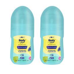 Plum Set of 2 BodyLovin' 48 Hour Odor Control Hawaiian Rumba Deodorant Roll On - 50ml each-1