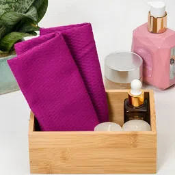 TARAN LIVING 2-Pcs Purple 170 GSM Face Towels-image-26