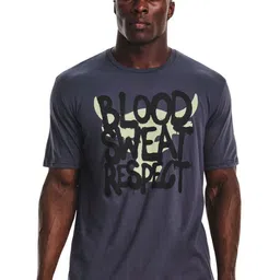 UNDER ARMOUR Project Rock Q3 Payoff Typographic Printed Relaxed Fit Training T-Shirt-image-94