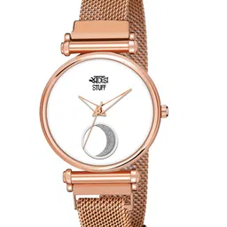 SWADESI STUFF Women White Printed Dial & Rose Gold-Plated Straps Analogue Watch SDS 139-image-31