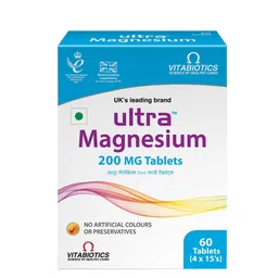 Ultra Magnesium 200mg Tablets To Reduce Stress & Promote Sound Sleep - 60 Tablets-55