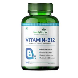 Simply Herbal Vitamin B12 Capsules To Maintain Good Health - 100 Capsules-4