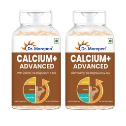 Dr. Morepen Set of 2 Calcium+Advanced Tablets with Vitamin-D2 & Zinc - 120 Tablets Each-13