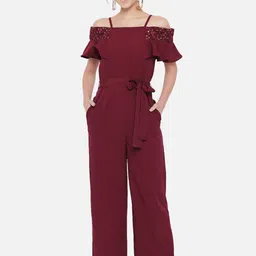 ALL WAYS YOU Short Sleeves Basic Jumpsuit with Belt image 1
