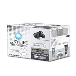 OXYLIFE Salon Professional Charcoal Detox 5 Creme Bleach System - 310g-50
