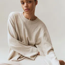 H&M Women Oversized Curved-Hem Jumper-35
