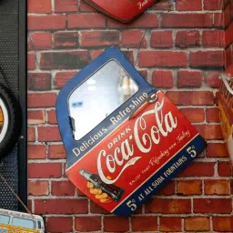 eazywagon Red Metal Coca Cola Wall Decor-picture-12