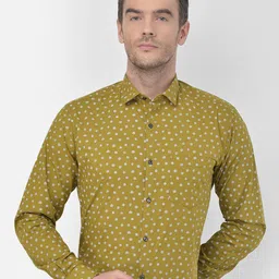 Canary London Men Cotton Smart Slim Fit Floral Opaque Printed Formal Shirt-image-96