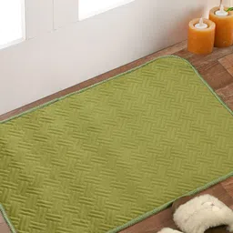 Florida Olive Green Textured Anti-Skid Doormat-image-82